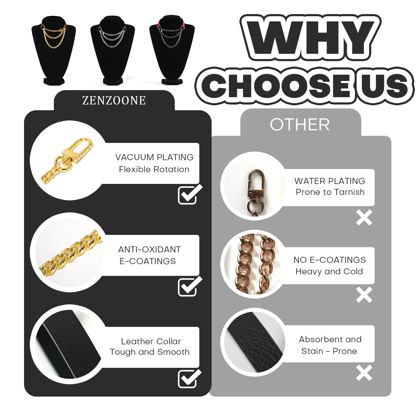 ZENZOONE Breathless Pulling Fashion and Fun Choker for Women Men Cool Punk Goth