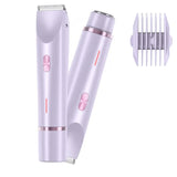 Electric bikini trimmer for women, body hair remover with dual head design and smooth skin-safe trimming
