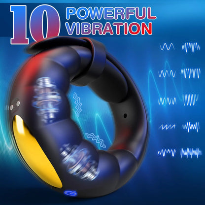 App Control Vibrating Cock Ring - Dual Motor Penis Ring