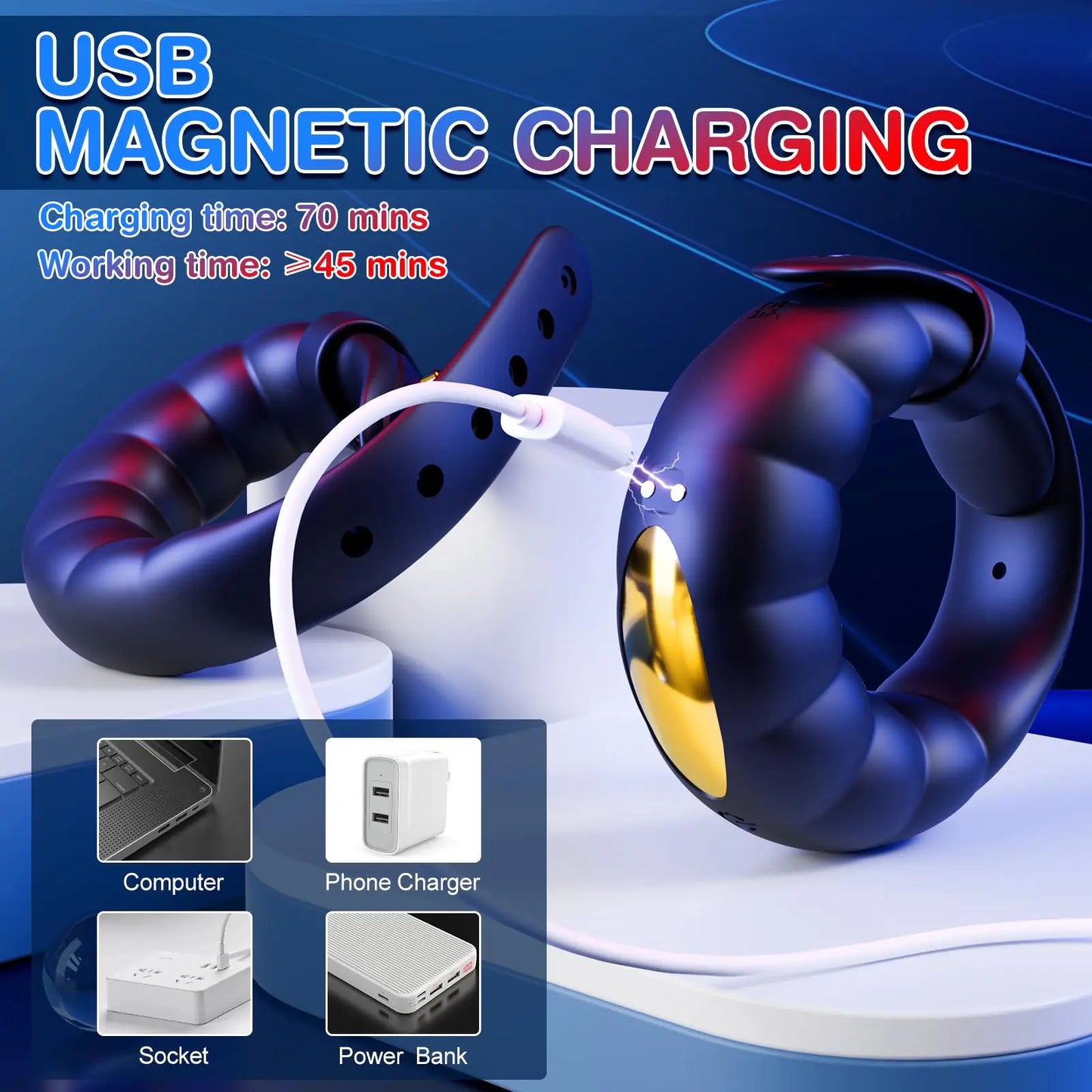App Control Vibrating Cock Ring - Dual Motor Penis Ring