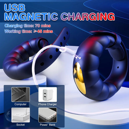 App Control Vibrating Cock Ring - Dual Motor Penis Ring