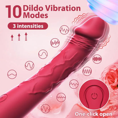 7.6" Realistic Dildo Vibrator - 10 Modes G-Spot & Clitoral Stimulator - image 5