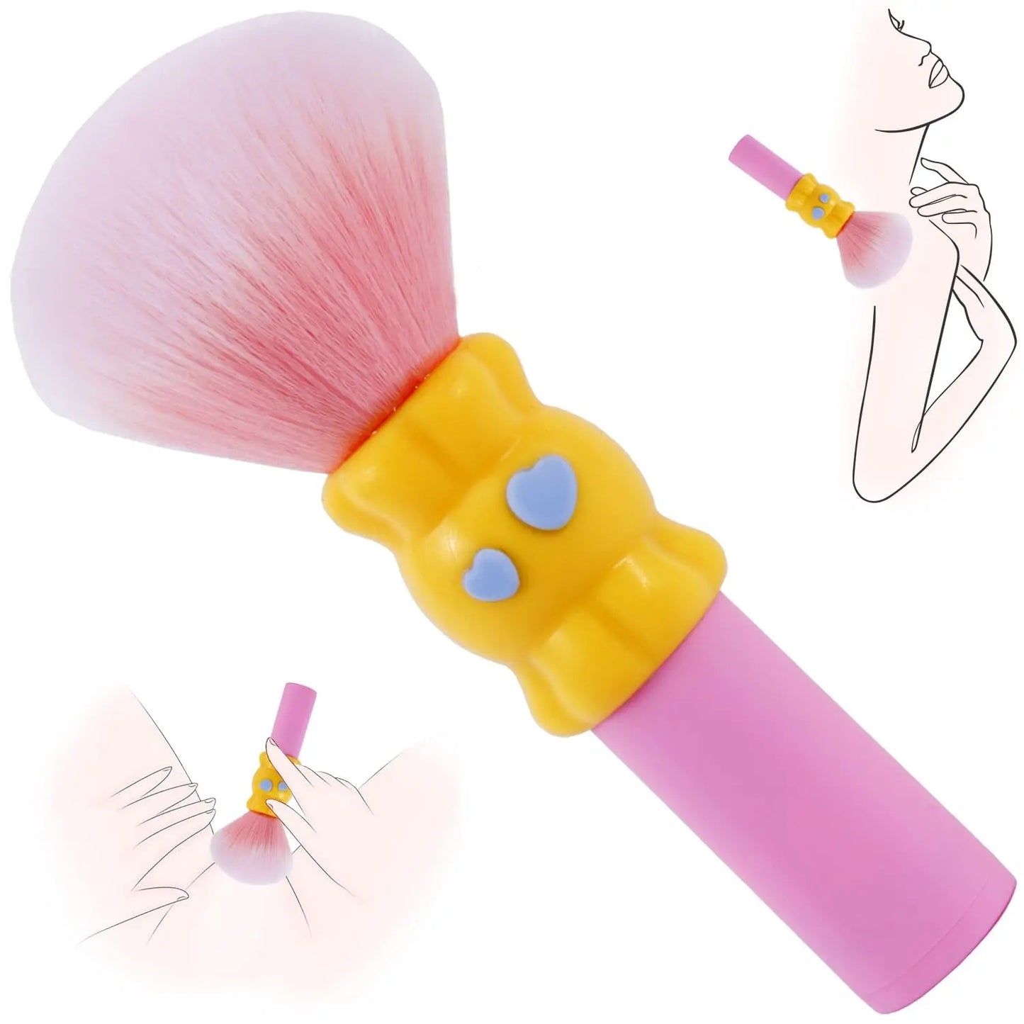 Discreet Makeup Brush Bullet Vibrator for Clitoral & G-Spot
