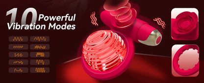 Vibrating Cock Ring with Clitoral Stimulator | Couples Sex Toy