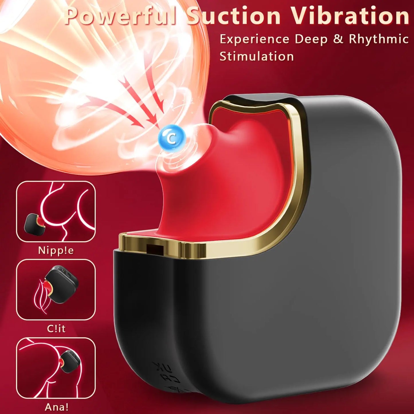 2-in-1 Clit Sucker & Nipple Suction Vibrator