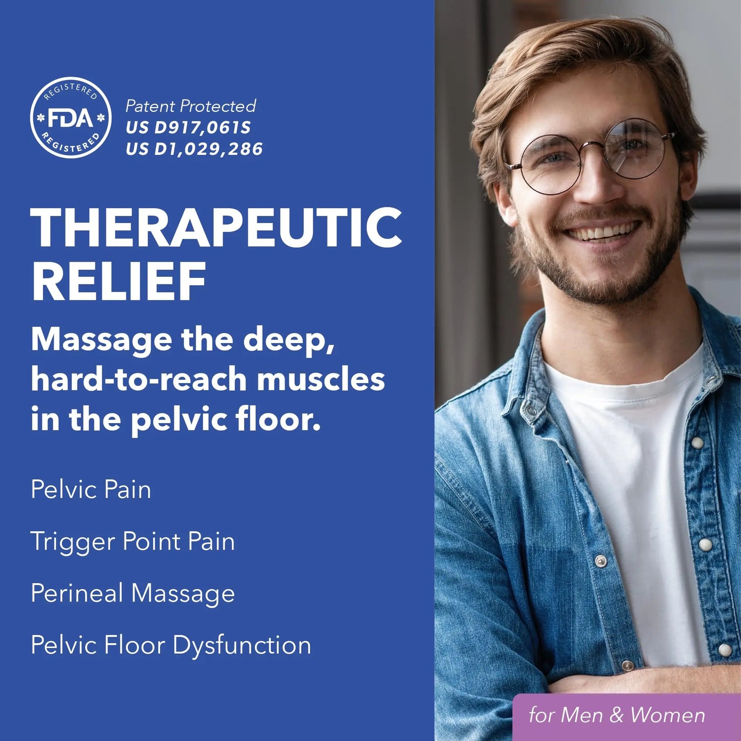 Vibrating Pelvic Wand for Pelvic Muscle Pain Relief - Pelvic Physical Therapy Vibration - image 4