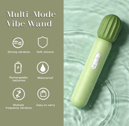 Cactus Vibrator Wand Dildo - 12 Modes G-Spot Massager