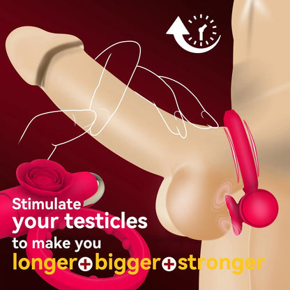 Vibrating Cock Ring with Clitoral Stimulator | Couples Sex Toy