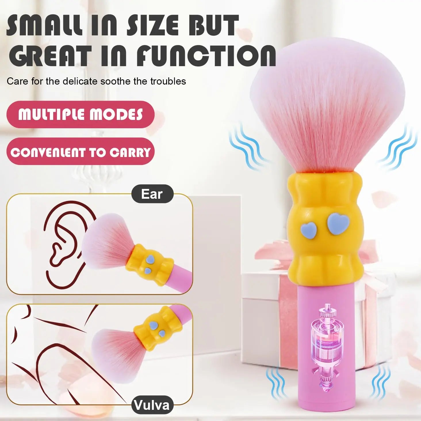 Discreet Makeup Brush Bullet Vibrator for Clitoral & G-Spot - image 3