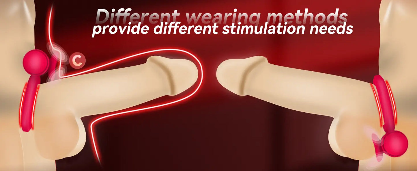Vibrating Cock Ring with Clitoral Stimulator | Couples Sex Toy