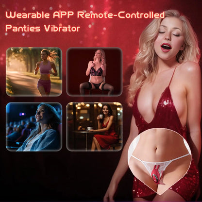 App Remote Control Wearable Vibrator for Couples