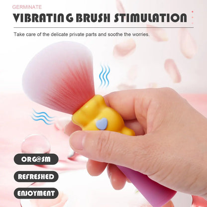 Discreet Makeup Brush Bullet Vibrator for Clitoral & G-Spot - image 4