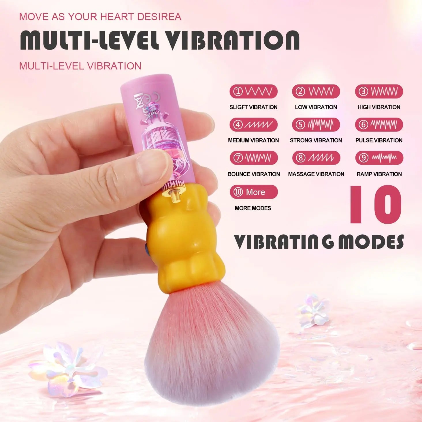 Discreet Makeup Brush Bullet Vibrator for Clitoral & G-Spot - image 5