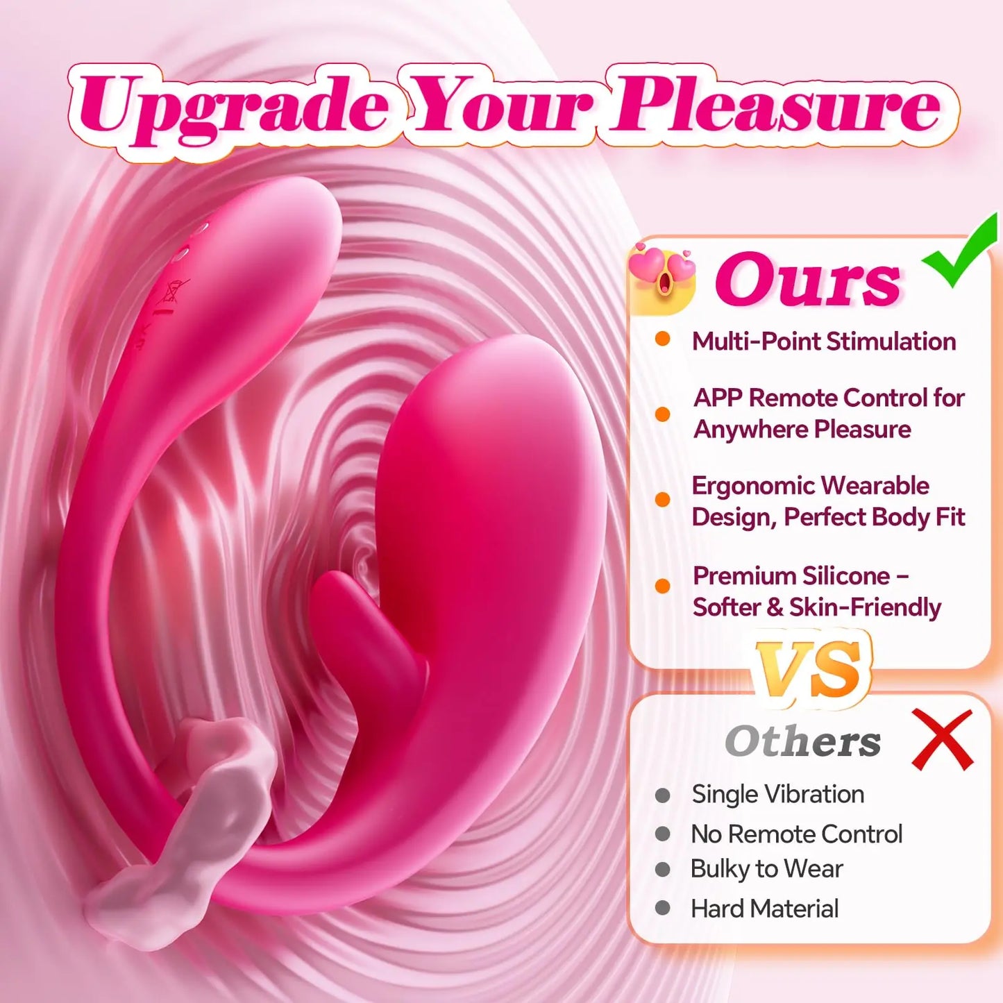 App Remote Control Wearable Vibrator for Couples | G-Spot Panty Toy