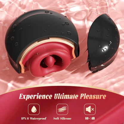 3-in-1 Tongue Licking & Clitoral Vibrator for Women