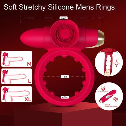 Vibrating Cock Ring with Clitoral Stimulator | Couples Sex Toy