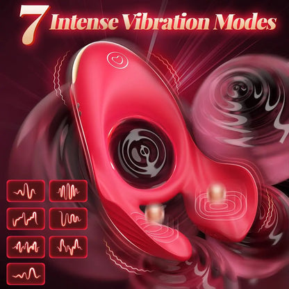 3-Motor Vibrating Cock Ring for Couples & Clit Pleasure