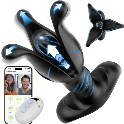 Zenzoone app-controlled prostate massager: multi-stimulation with remote control, body-safe silicone