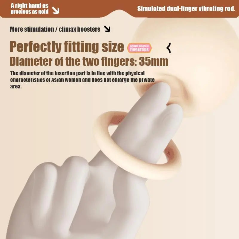zenzoone goldenright dual finger vibrator ergonomic design for targeted stimulation