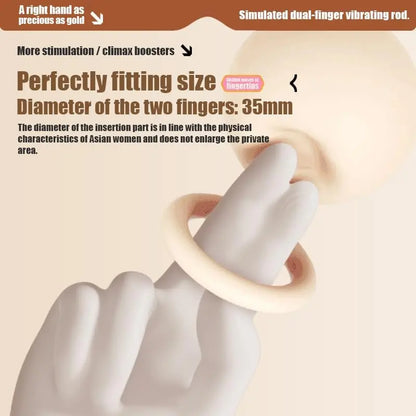 zenzoone goldenright dual finger vibrator ergonomic design for targeted stimulation