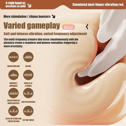 zenzoone goldenright dual motor vibrator with mulitiple patterns