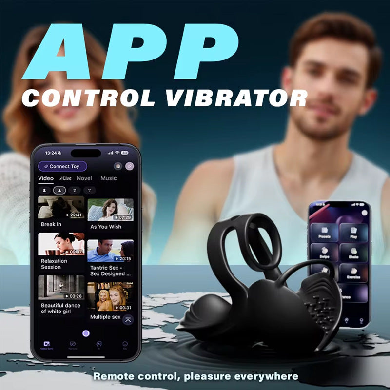 Zenzoone 3-in-1 cock ring, APP control vibrator with remote control for pleasure everywhere