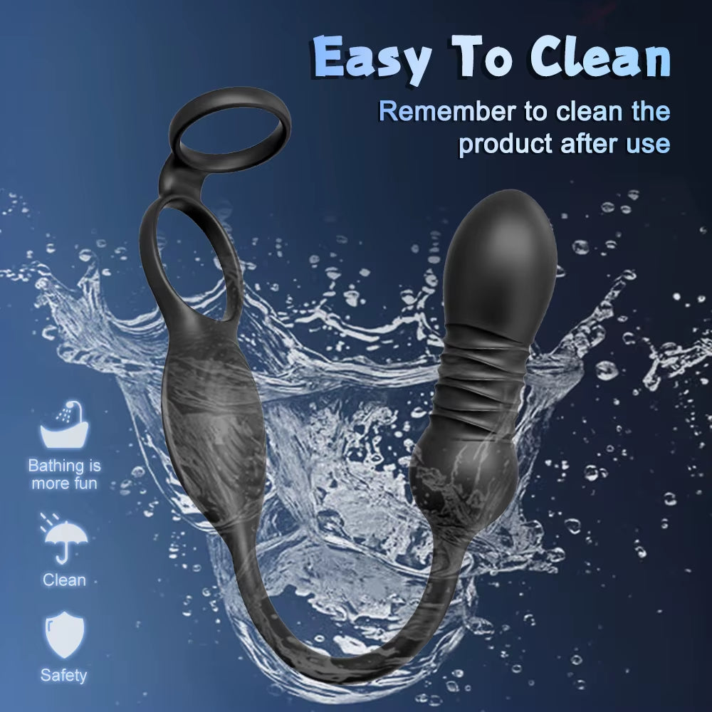 Zenzoone durable male prostate massager, sturdy construction, easy to clean, compatible with daily use to enhance intimate experiences