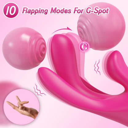Zenzoone Finger rabbit vibrator 10 flapping modes G spot stimulation
