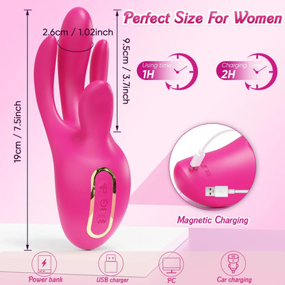Zenzoone Finger rabbit vibrator size magnetic charging USB rechargeable
