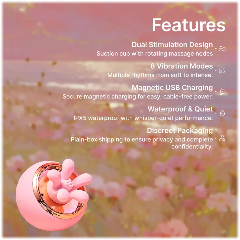 Zenzoone First  Kiss dual stimulation breast massager with magnetic charging and waterproof design