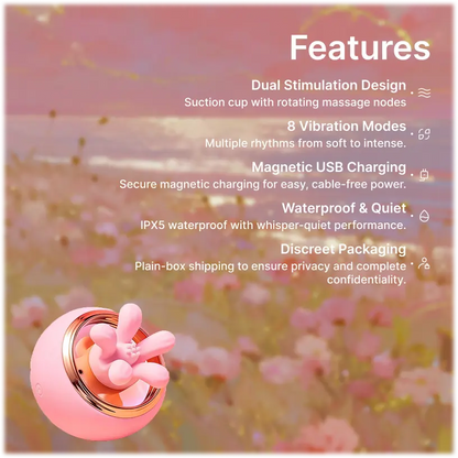 Zenzoone First  Kiss dual stimulation breast massager with magnetic charging and waterproof design