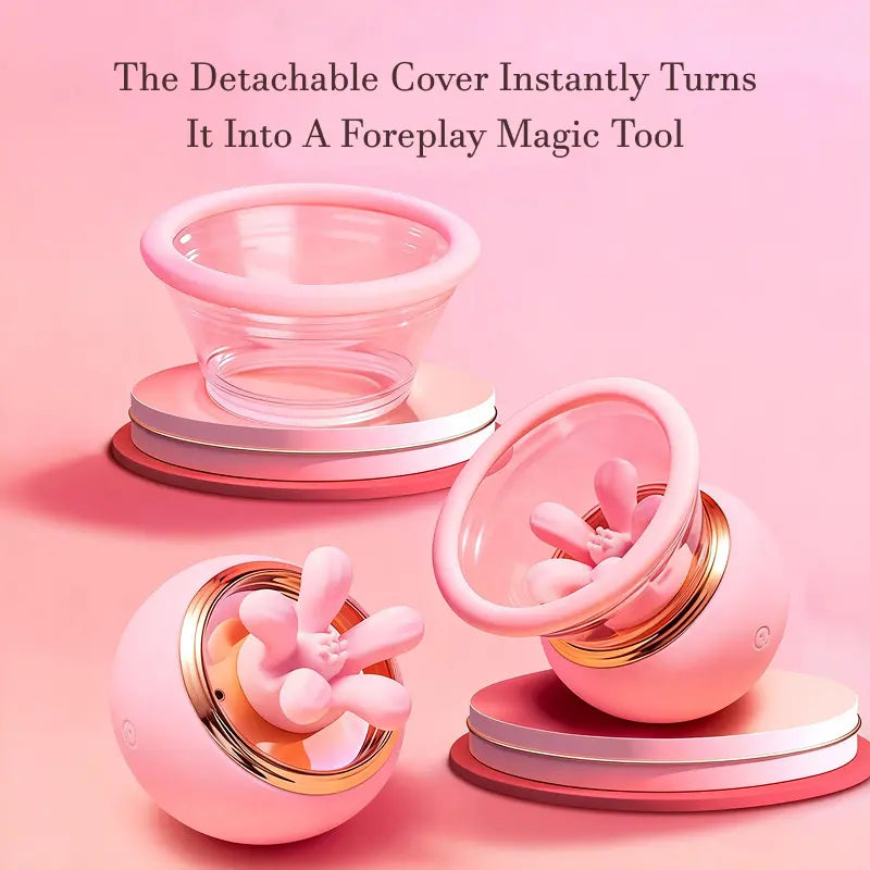 Zenzoone First Kiss breast massager with detachable cover and rotating massager nodes