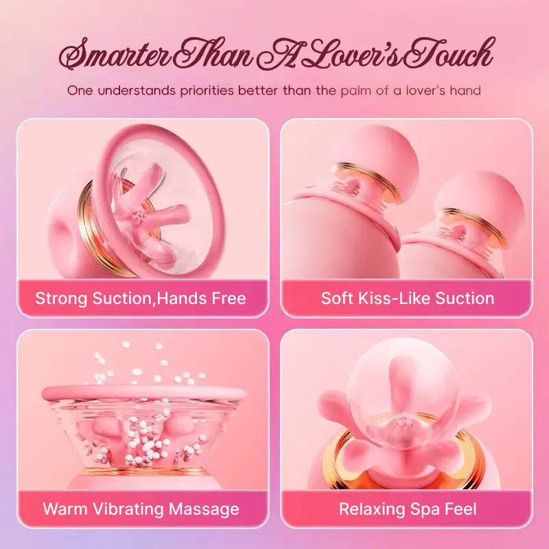 Zenzoone Fisdt Kiss breast massager with strong suction,warm vibration and spa-like sensation
