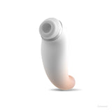 Zenzoone suction-feature silicone adult toy: white and skin-toned intimate device with dual-function design, body-safe material, and discreet shipping for personal use