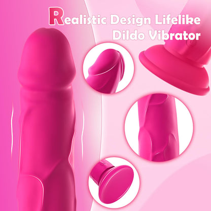 Zenzoone Lunaglow waterproof dildo vibrator with a big suction cup suitable for vaginal and anal use featuring body-safe materials.