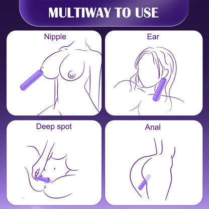 Zenzoone mini bullet vibrator with multiway use, suitable for nipple, deep spot, ear and anal stimulation