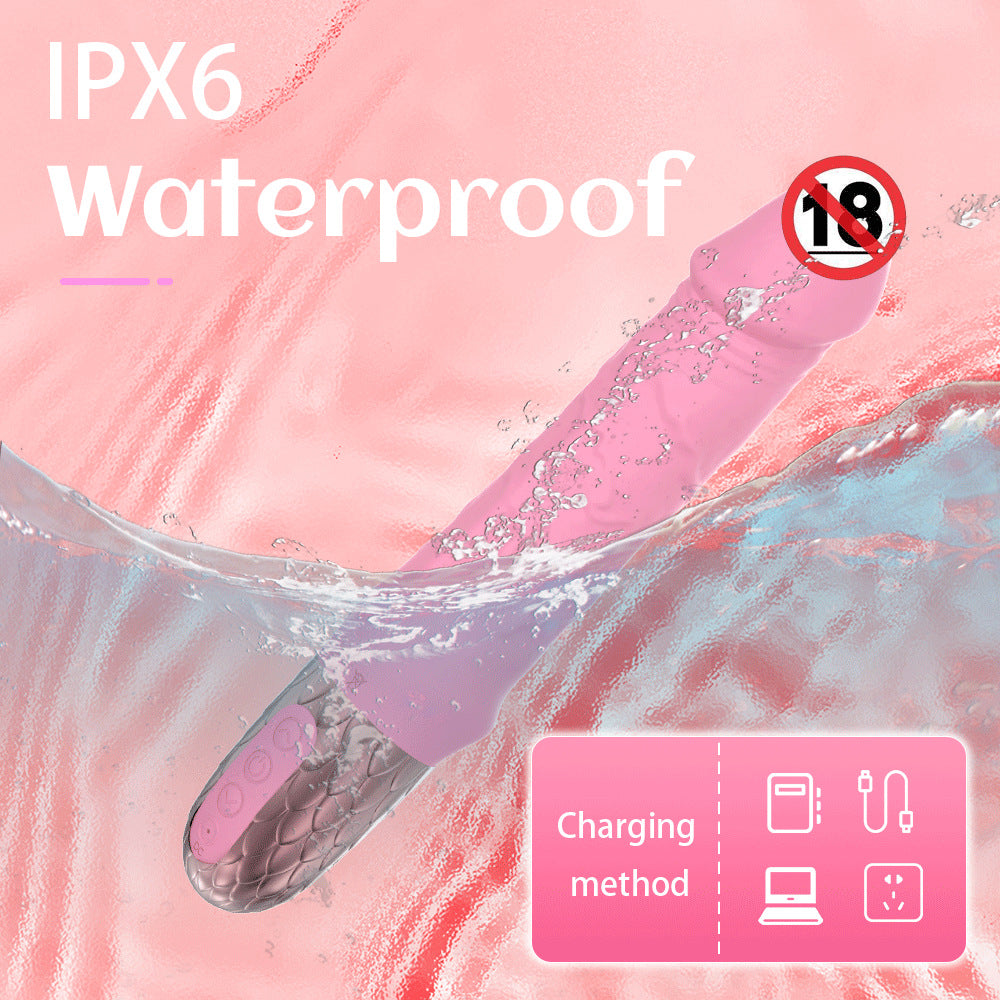 Zenzoone Velora IPX6 waterproof G-spot vibrator with USB rechargeable design and splash-proof body
Product with waterproof feature and charging method illustration on a pink background